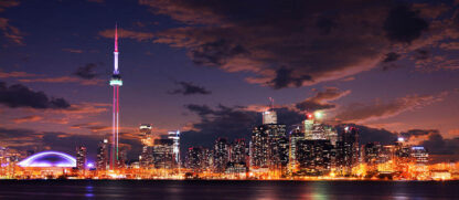 Toronto City Nighttime Skyline