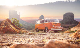 Vintage VW Camper Van Road Trip 01
