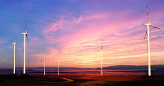 Windmills at Sunset 01
