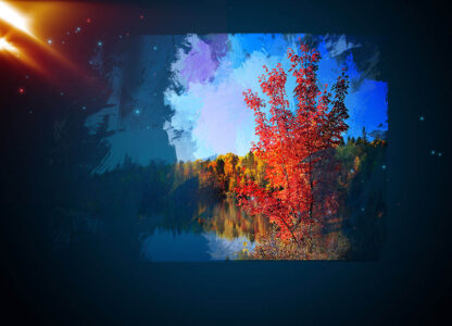 Autumn Scene Art Background with Copy Space - Cool and Inspiring Royalty-Free Stock Images and Animations at Budget Price