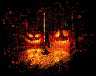 Halloween Scary Woods on Black - Cool and Inspiring Royalty-Free Stock Images and Animations at Budget Price