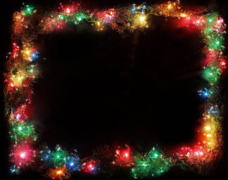 Christmas Lights Set on Dark Background - Cool and Inspiring Royalty-Free Stock Images and Animations at Budget Price