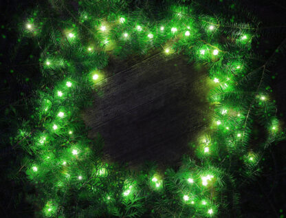 Green Round Christmas Lights Set - Cool and Inspiring Royalty-Free Stock Images and Animations at Budget Price
