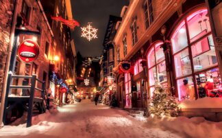 Old Quebec Shopping Alley - Cool and Inspiring Royalty-Free Stock Images and Animations at Budget Price
