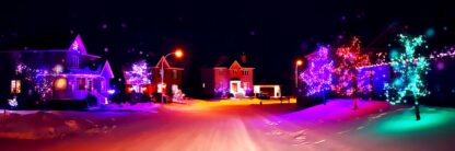 Street Christmas Lights and Ornaments - Cool and Inspiring Royalty-Free Stock Images and Animations at Budget Price