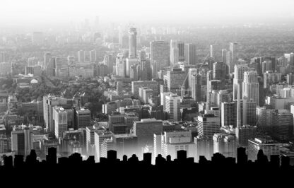 Modern Urban Landscape in BW - Cool and Inspiring Royalty-Free Stock Images and Animations at Budget Price