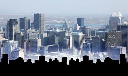 Montreal City Financial District - Cool and Inspiring Royalty-Free Stock Images and Animations at Budget Price
