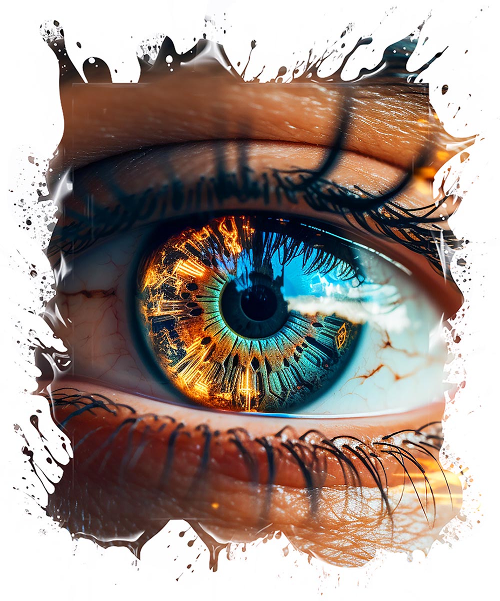 Colorful Eye Focus Artwork