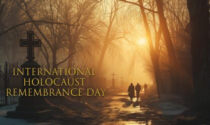 International Holocaust Remembrance Day - in Foggy Cemetery