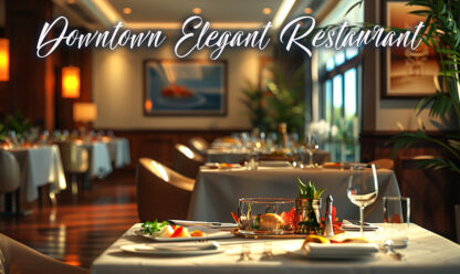Downtown Elegant Restaurant - Food Business