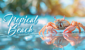 Tropical Beach - Cute Sea Crab