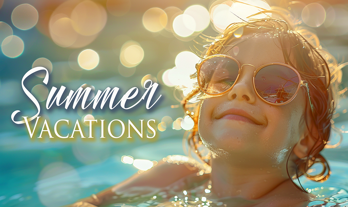 Summer Vacations - Enjoying the Holidays in the Pool